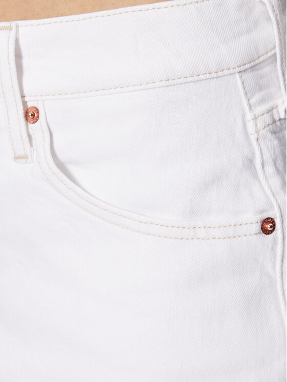 Tommy Jeans Tommy Jeans Spódnica jeansowa Izzie DW0DW15629 Biały Regular Fit