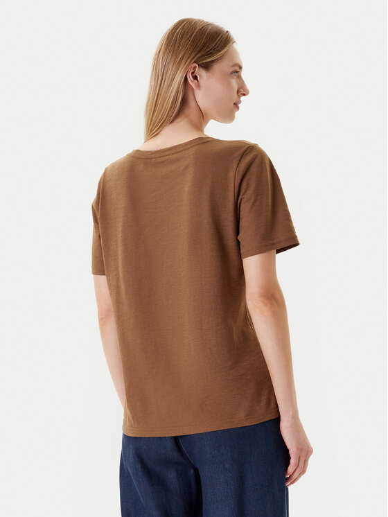 United Colors Of Benetton United Colors Of Benetton T-shirt 3BVXD400H Marrone Relaxed Fit