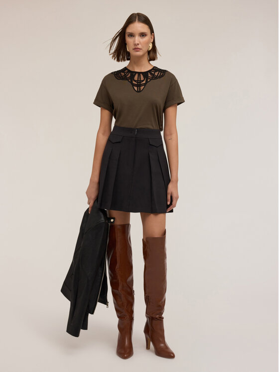 Motivi Motivi T-shirt G021W003511N035 Verde Regular Fit