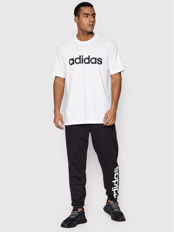 adidas T-shirt Essentials Embroidered Linear Logo GL0058 Blanc Regular Fit  • Modivo.fr