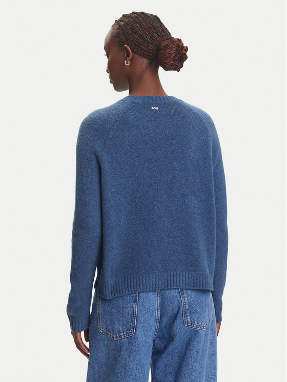 BOSS BOSS Пуловер Febisan 50478315 Син Regular Fit