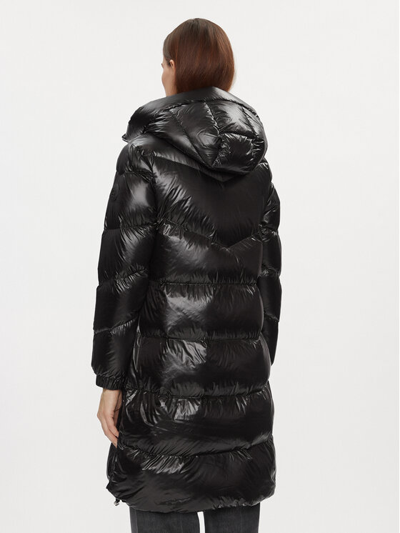 Woolrich Woolrich Vatovaná bunda Aliquippa Long CFWWOU0926FRUT3085 Čierna Regular Fit