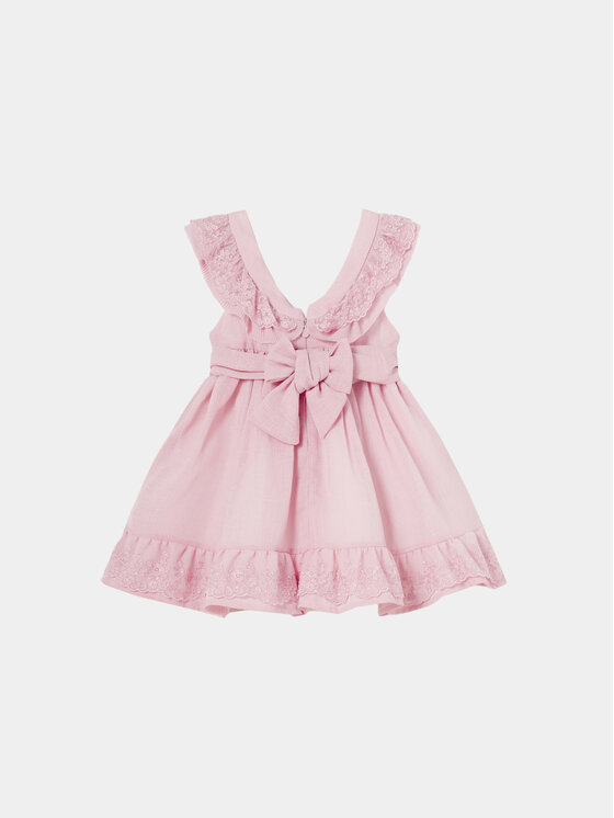 Abito Tutu Per Bambina Mayoral Rosa, Senza Maniche In Cotone E Poliestere, Con Volant E Gonna In Tulle, Primavera/Estate 2025