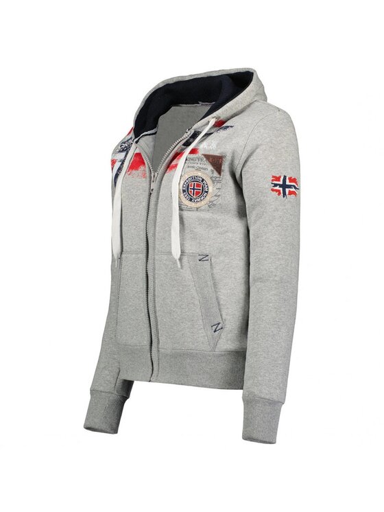 Geographical Norway Geographical Norway Bluza WU8015F/GN B-Grey7 Szary Regular Fit