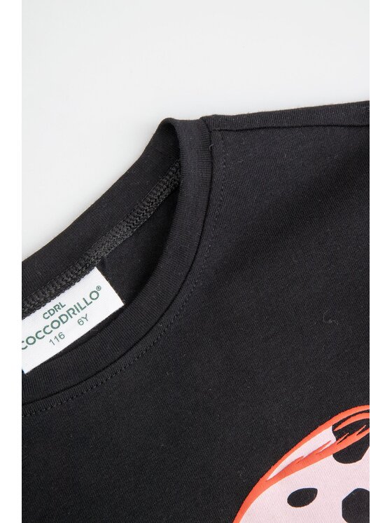 Coccodrillo Coccodrillo T-Shirt ZC6143202TGK-021 Czarny Regular Fit