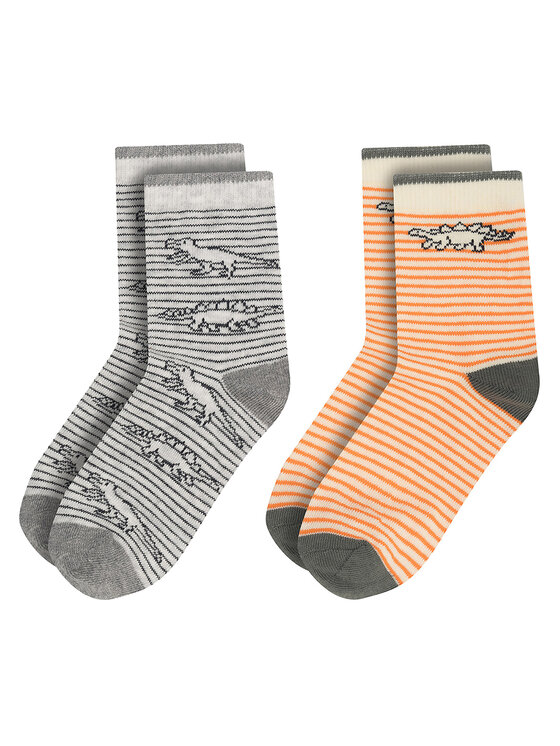 Action Boy Action Boy Ilgos kojinės 8KB-002-AW23 (2-pack) Oranžinė