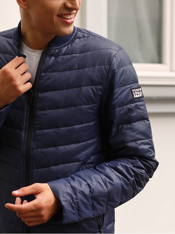 Perso Perso Bunda pro přechodné období PKH919021HX Tmavomodrá Regular Fit