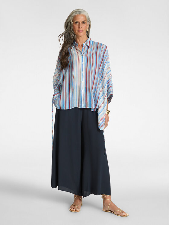 Elena Mirò Elena Mirò Camicia 5004E000124N002 Blu Over Fit