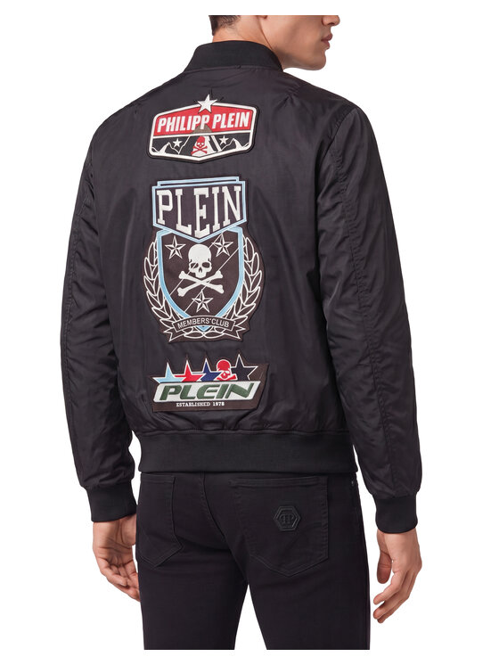 PHILIPP PLEIN PHILIPP PLEIN Kurtka bomber 31480 Czarny Regular Fit