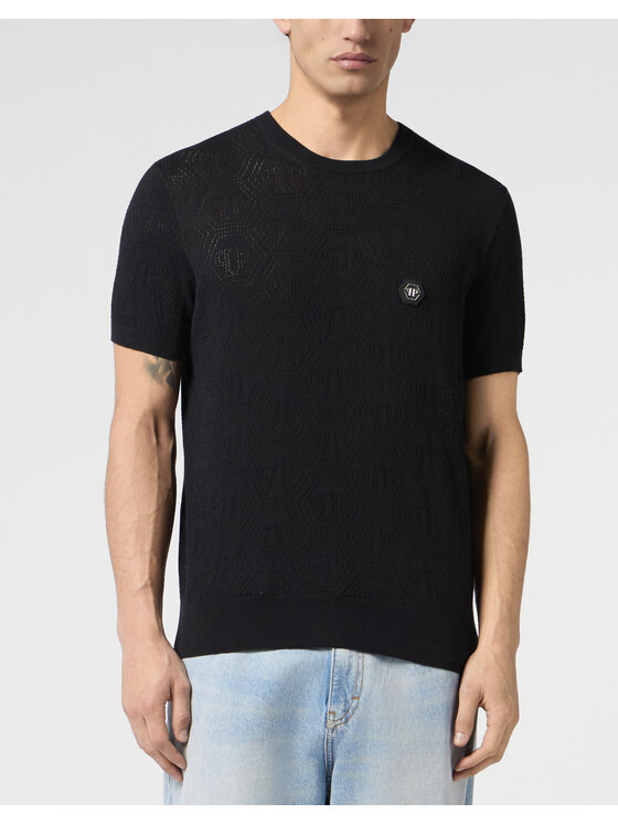 PHILIPP PLEIN PHILIPP PLEIN T-Shirt 30681 Czarny Regular Fit