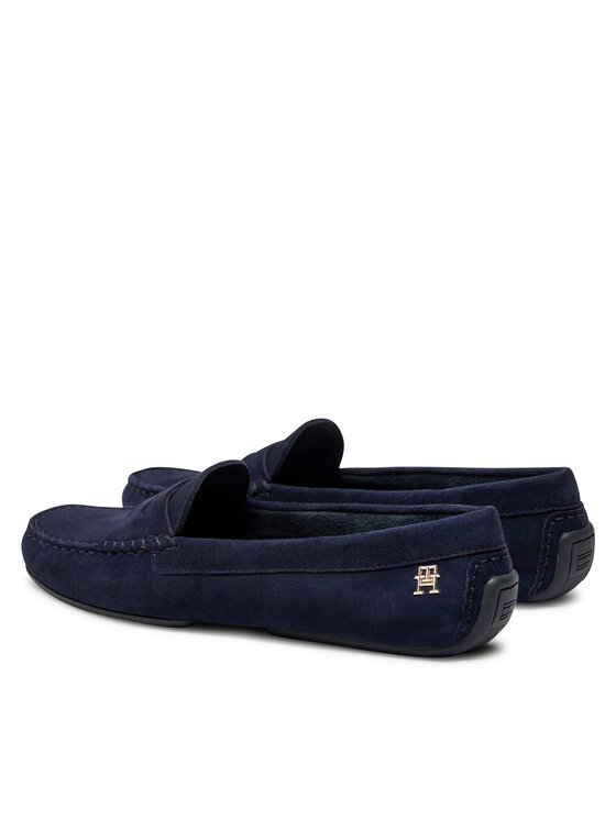 Tommy Hilfiger Tommy Hilfiger Mokaszin Th Suede Driver Loafer FW0FW08563 Sötétkék