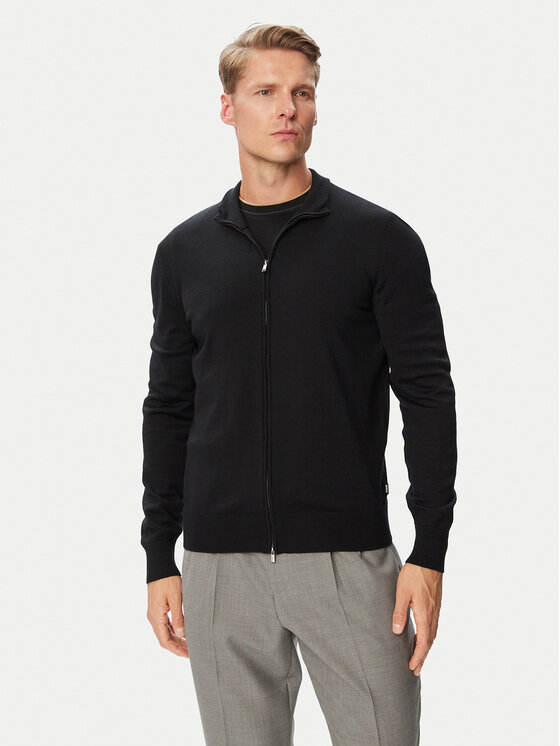 BOSS BOSS Kardiganas H-Balonso 50566344 Juoda Regular Fit