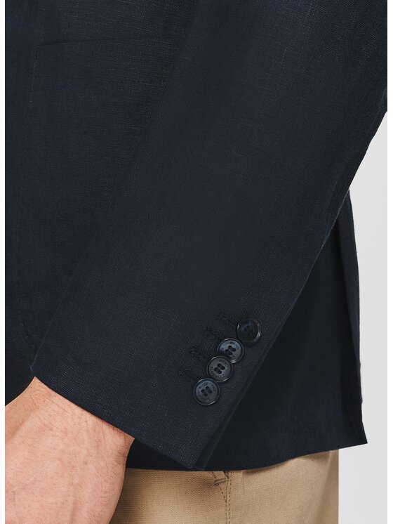 Pako Lorente Pako Lorente Marynarka P26SP-3X-012 Granatowy Slim Fit