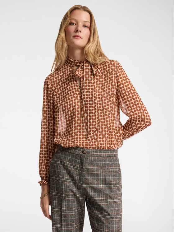 Elena Mirò Elena Mirò Blusa 2119P100164N001 Marrone Regular Fit