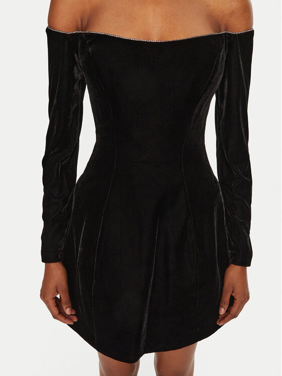 BARDOT BARDOT Cocktail obleka Nadene 59528DB1 Črna Regular Fit