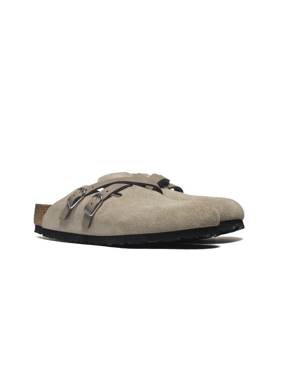 Birkenstock Birkenstock Klapki Blair Suede Leather Women Zielony