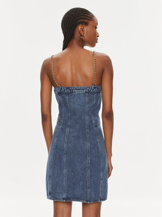 MICHAEL Michael Kors MICHAEL Michael Kors Džinsinė suknelė MR4823CFAU Mėlyna Slim Fit