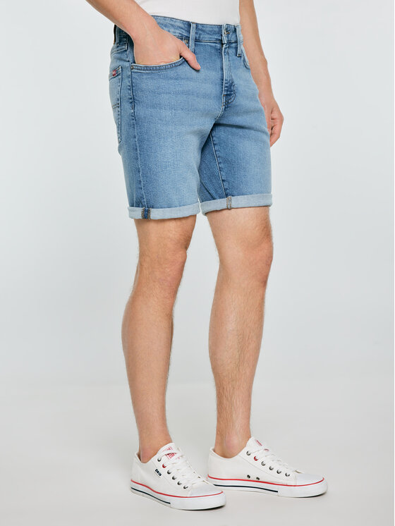 BIG STAR BIG STAR Szorty materiałowe ADEN Niebieski Slim Fit