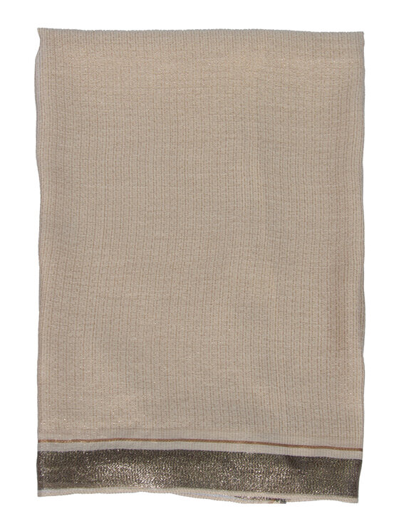 ALLORA BE UNIQUE ALLORA BE UNIQUE Scialle wieczorowy z wełną i jedwabiem Beige