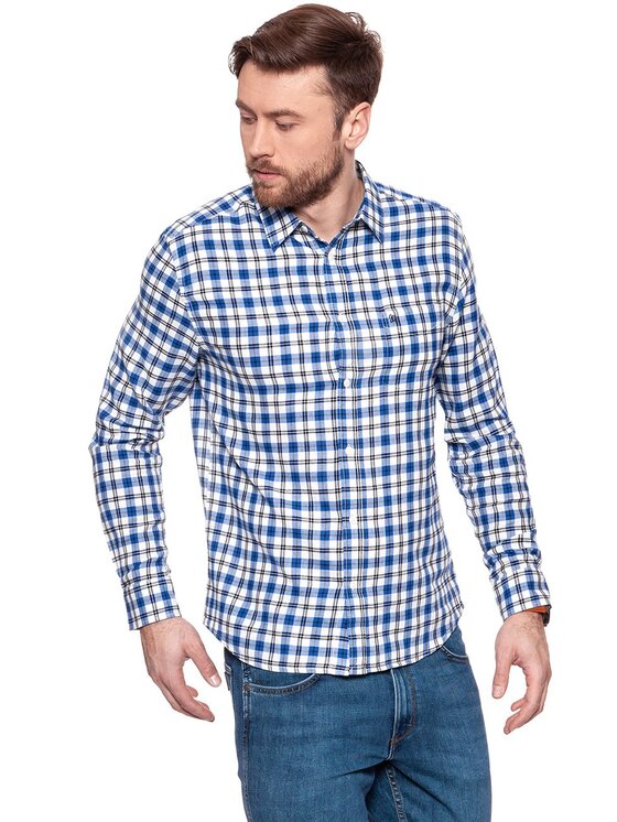 Wrangler Wrangler Koszula L/S 1PKT SHIRT Czarny Regular Fit