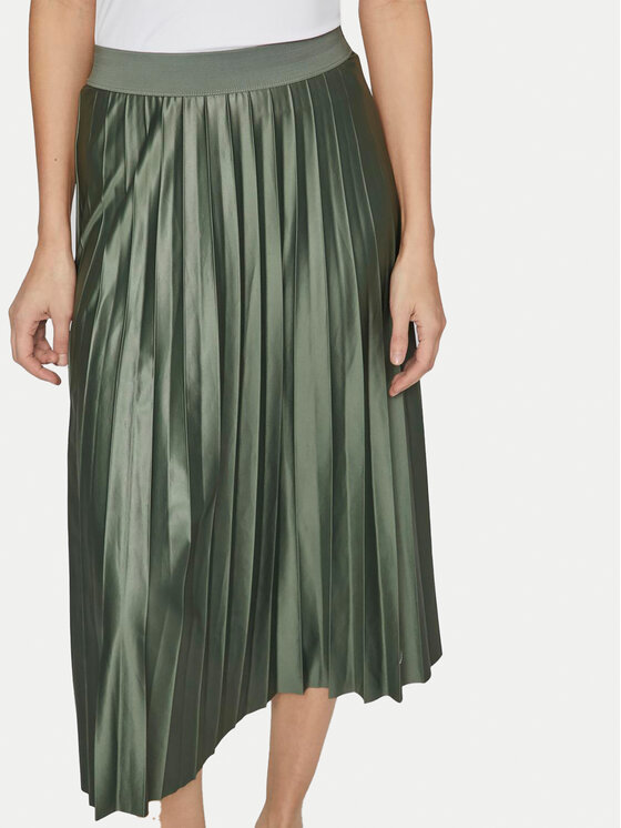Vila Vila Fustă plisată Nitban 14063241 Verde Regular Fit