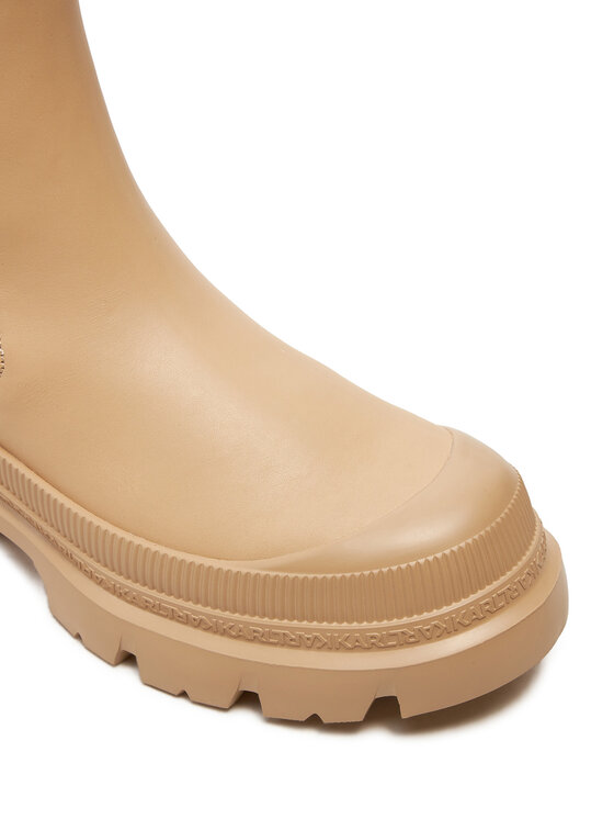 KARL LAGERFELD KARL LAGERFELD Polokozačky KL43554 Béžová