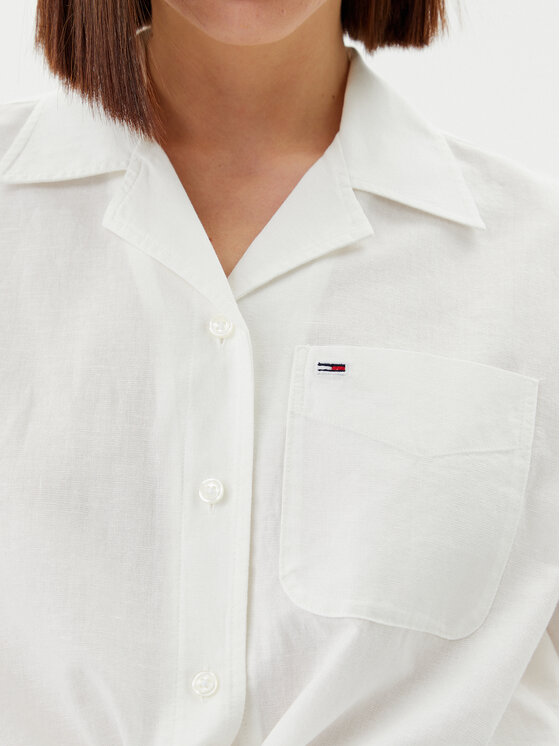 Tommy Jeans Tommy Jeans Košulja DW0DW20286 Écru Regular Fit