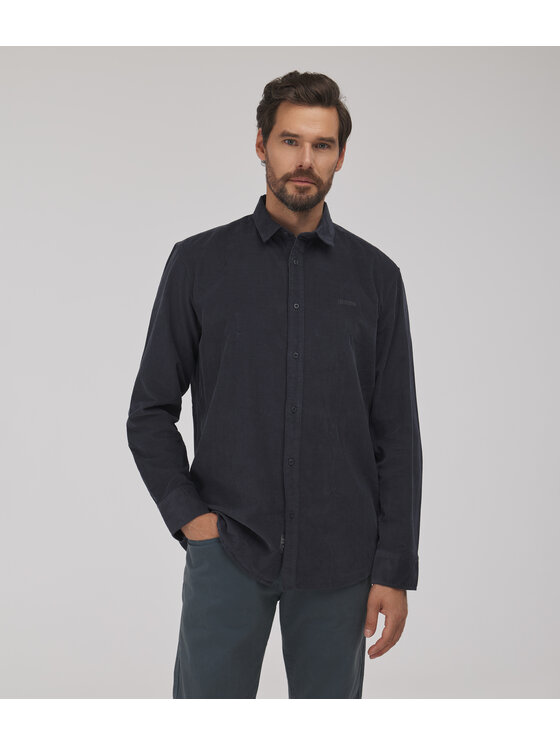 Lee Cooper Lee Cooper Koszula jeansowa RIVER Szary ciemny Comfort Fit