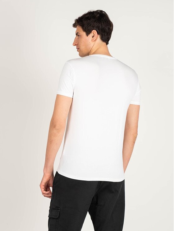 Iceberg Iceberg T-Shirt ICE1UTS01 Λευκό Slim Fit