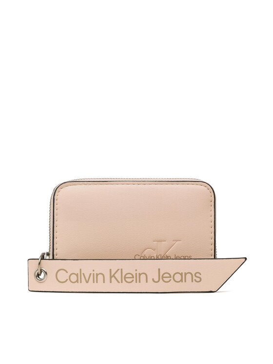 Portofel Mic de Damă Calvin Klein Jeans Sculpted Med Zip Around Tag K60K610578 Roz