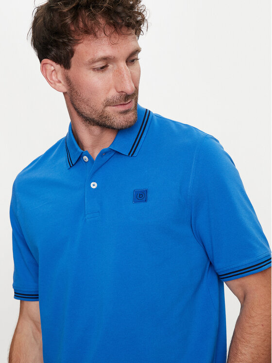 Bugatti Bugatti Polo majica 8150 55001A Modra Slim Fit