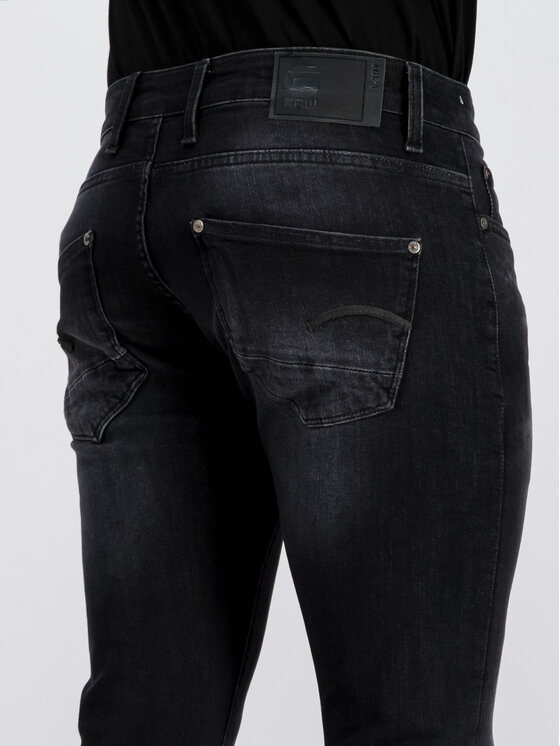 G-Star Raw G-Star Raw Jeansy 51010-A634-A592 Czarny Slim Fit
