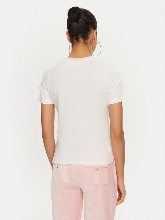 Juicy Couture Juicy Couture Tricou College Gf JCSCT224414 Alb Regular Fit