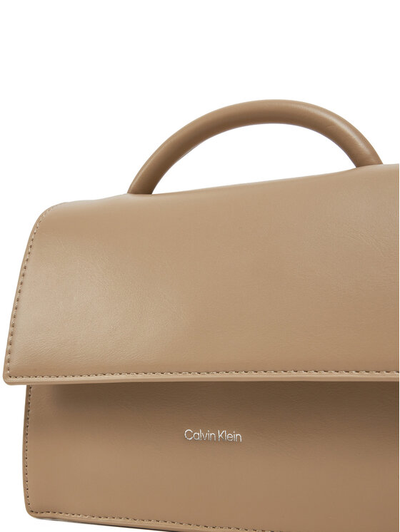 Calvin Klein Calvin Klein Torebka Ck Linn Top Handle Crossbody K60K613162 Beżowy