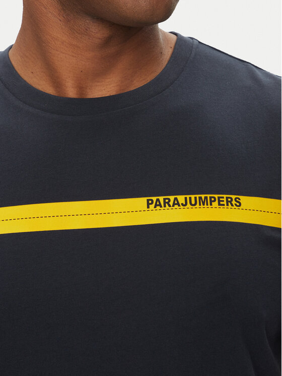 Parajumpers Parajumpers T-Shirt Tape 25SMPMTSIT01 Granatowy Regular Fit