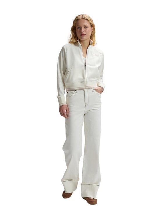 Lee Lee Bluza 112376983 Beżowy Regular Fit