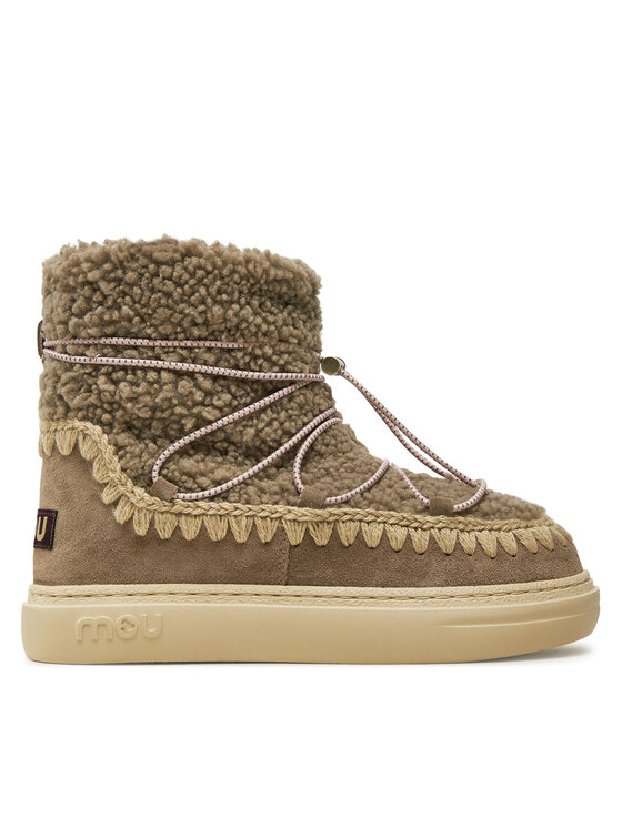 Mou Mou Čizme za snijeg Eskimo Sneaker Bold Scoub Lace FW411012A Siva