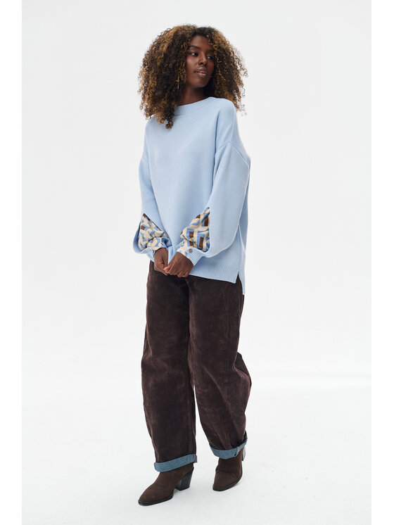 blue shadow blue shadow Sweter Celeste 2 Niebieski Regular Fit