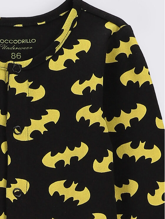 Coccodrillo Coccodrillo Бебешки гащеризон без стъпала BATMAN ZC2404203LIB Черен