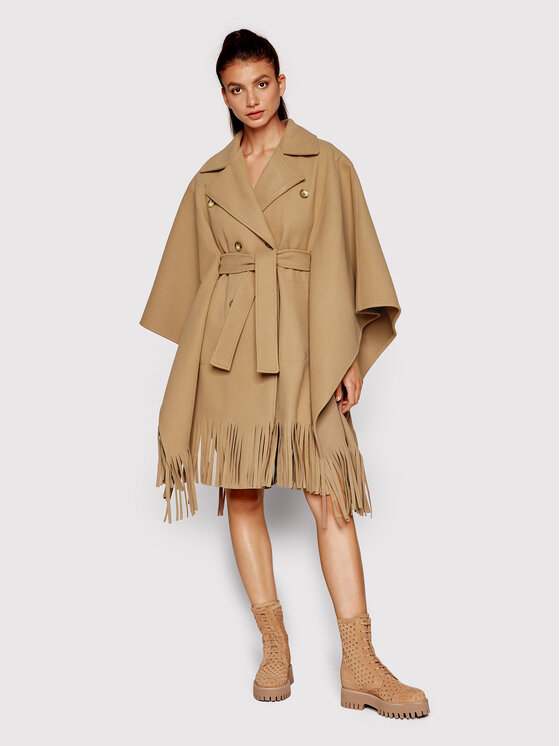 Silvian Heach Silvian Heach Демісезонний плащ Mantella PGA22249MT Коричневий Regular Fit