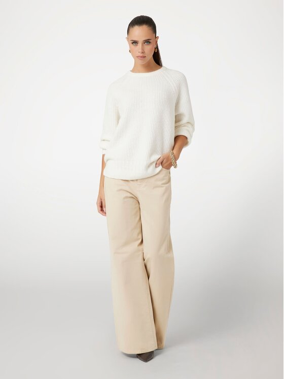 Guess Guess Sweter 169467 Biały Classic Fit