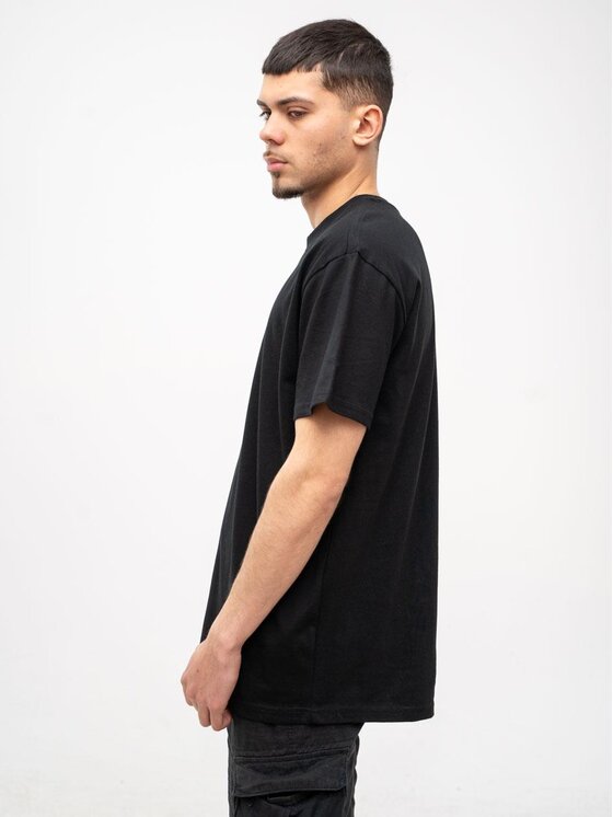 Jigga Wear Jigga Wear T-Shirt Koszulka Z Krótkim Rękawem Oversize Męska Czarna Jigga Wear Basic M Czarny Oversize