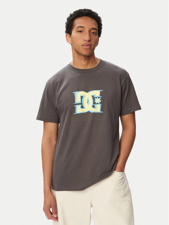 DC Shoes DC Shoes T-Shirt Big Deal Star ADYZT05443 Szary ciemny Regular Fit