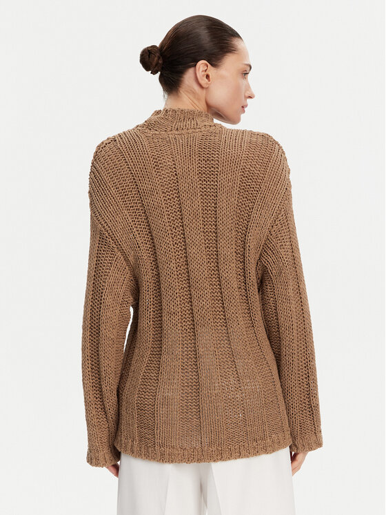 Tommy Hilfiger Tommy Hilfiger Πουλόβερ WW0WW44486 Καφέ Relaxed Fit