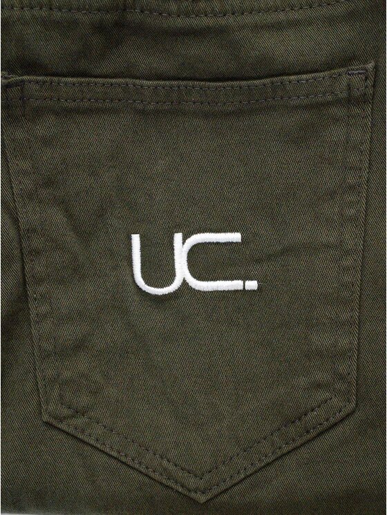 Urban City Urban City Szorty materiałowe Na gumce w pasie 130818 Zielony Regular Fit