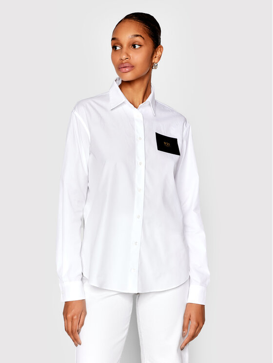 N°21 Cămașă 22I N2M0 G013 0605 Alb Regular Fit 0605 imagine noua