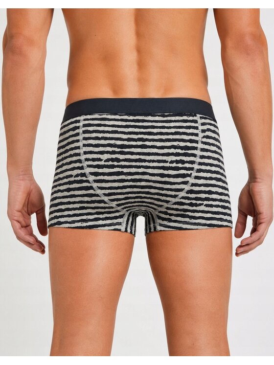 Wrangler Wrangler Bokserki Braham 3 Pack Cotton Elastane Trunks Szary