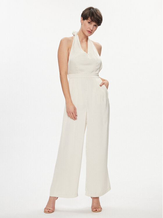 Vila Vila Jumpsuit Ravenna 14083041 Écru Regular Fit