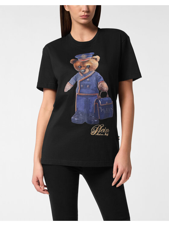 PHILIPP PLEIN PHILIPP PLEIN Tričko 27405 Čierna Over Fit