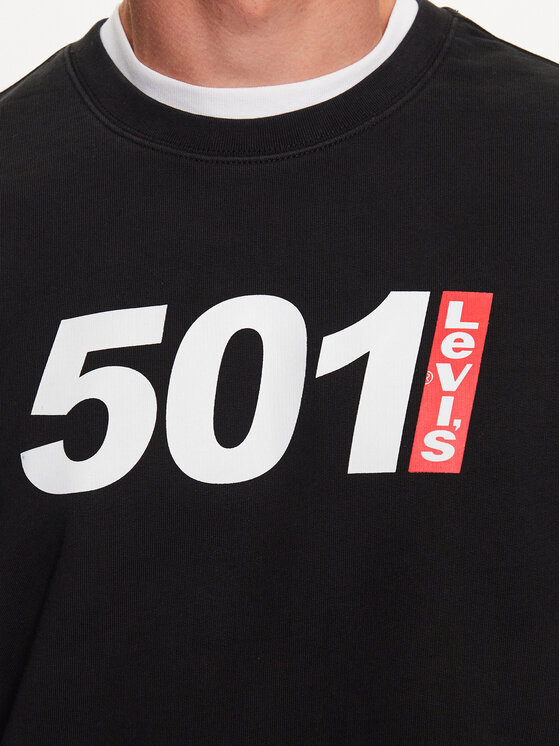 Levi's® Levi's® Sweatshirt 501 Graphic 38712-0147 Schwarz Relaxed Fit